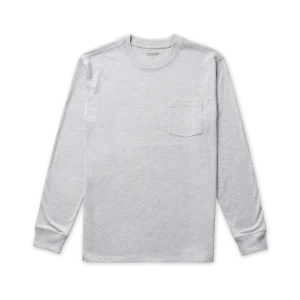 Men's Long Sleeve Standard Issue Heather Pocket Tee