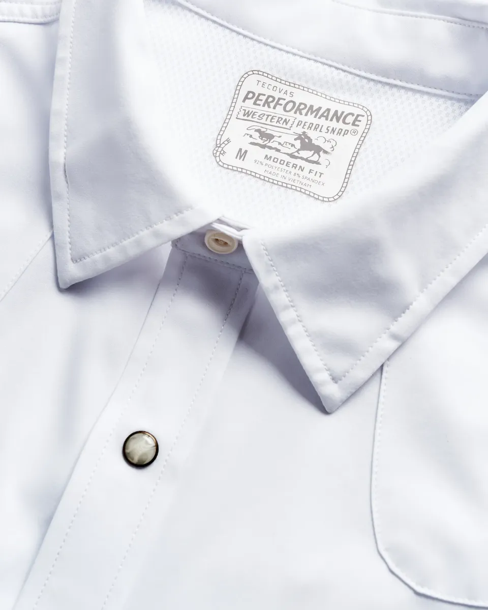 Men's Performance Long Sleeve Western Pearl Snap - Image 6
