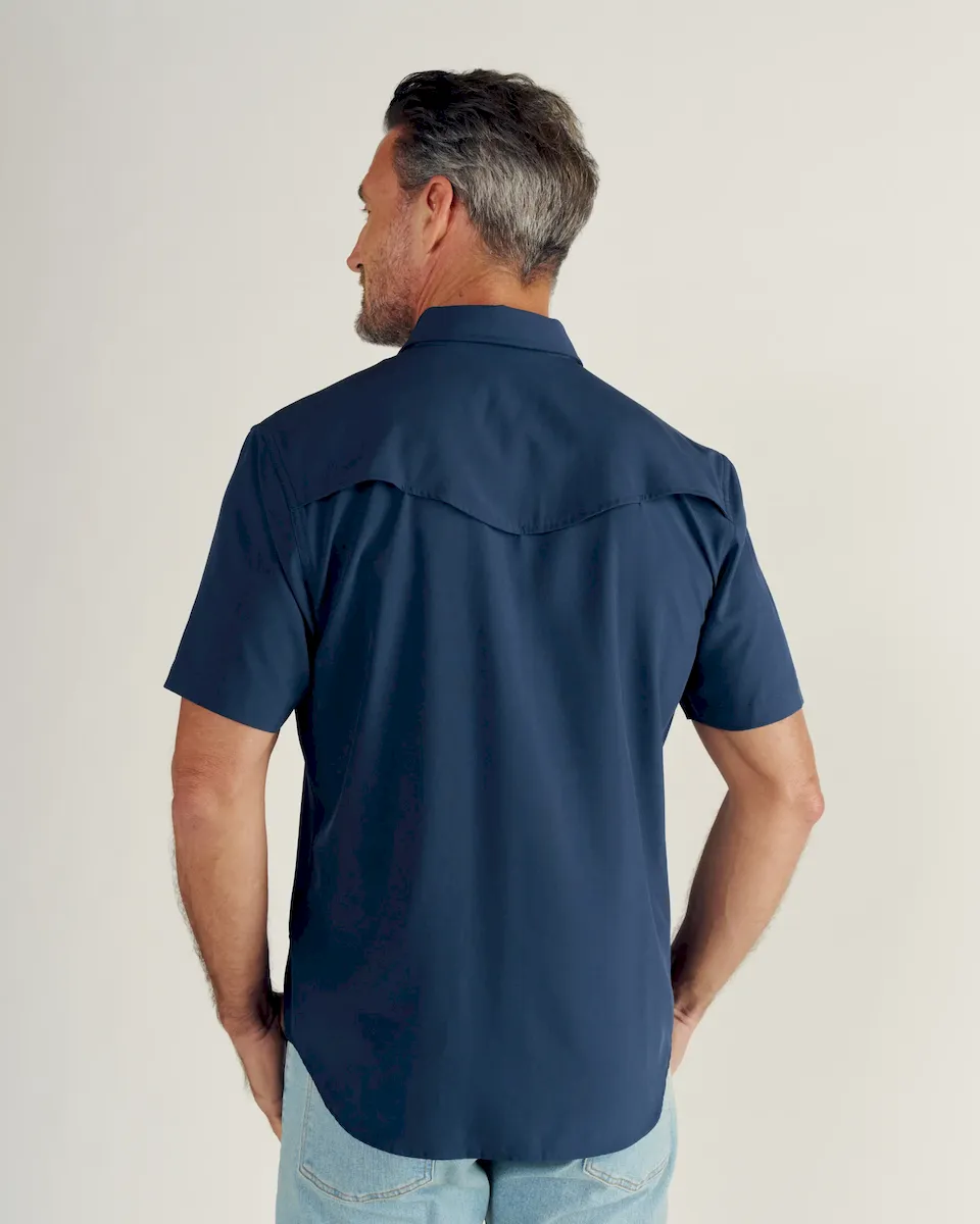 Men's Performance Short Sleeve Western Pearl Snap - Image 3