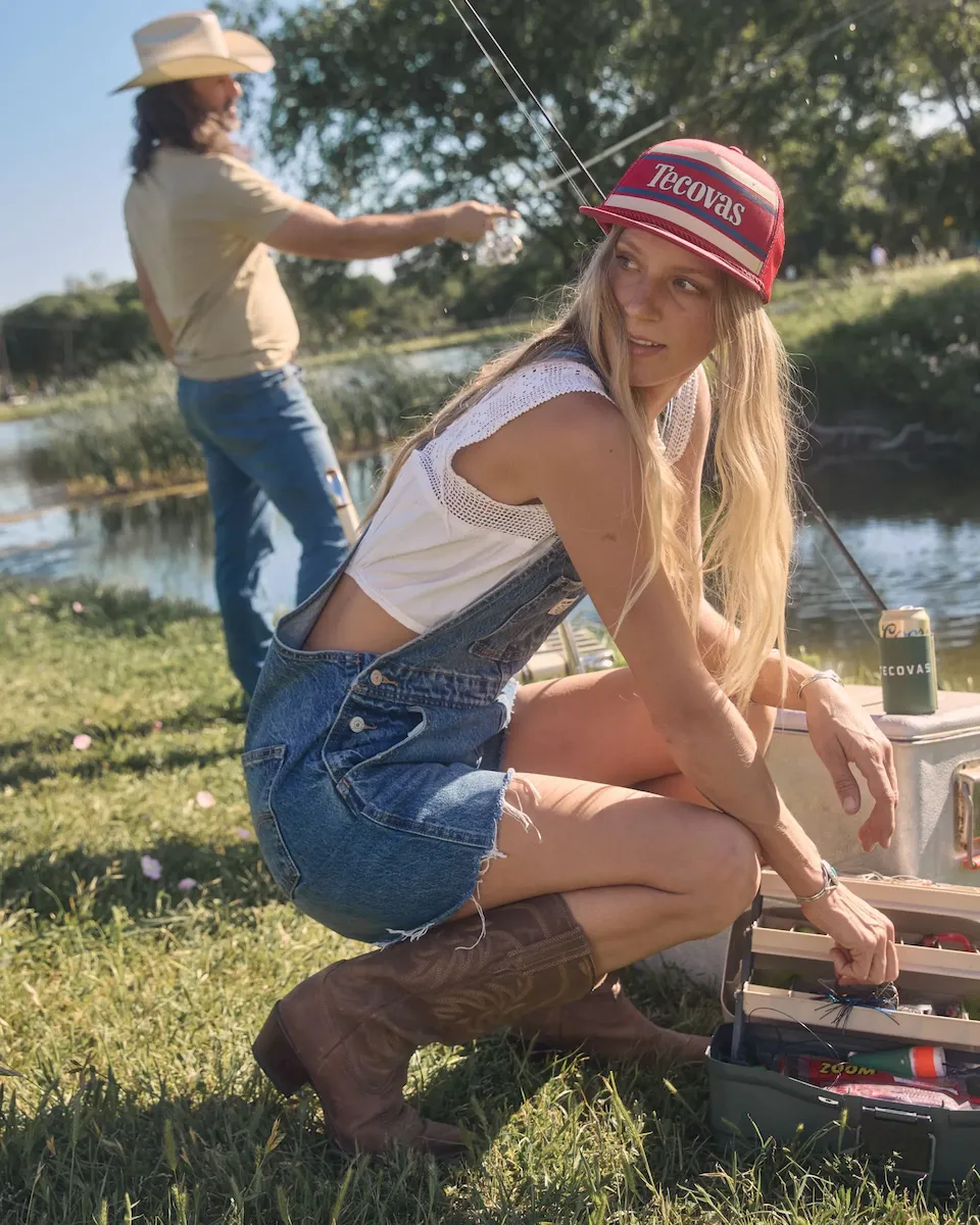 Retro Flat Brim Trucker - Image 4