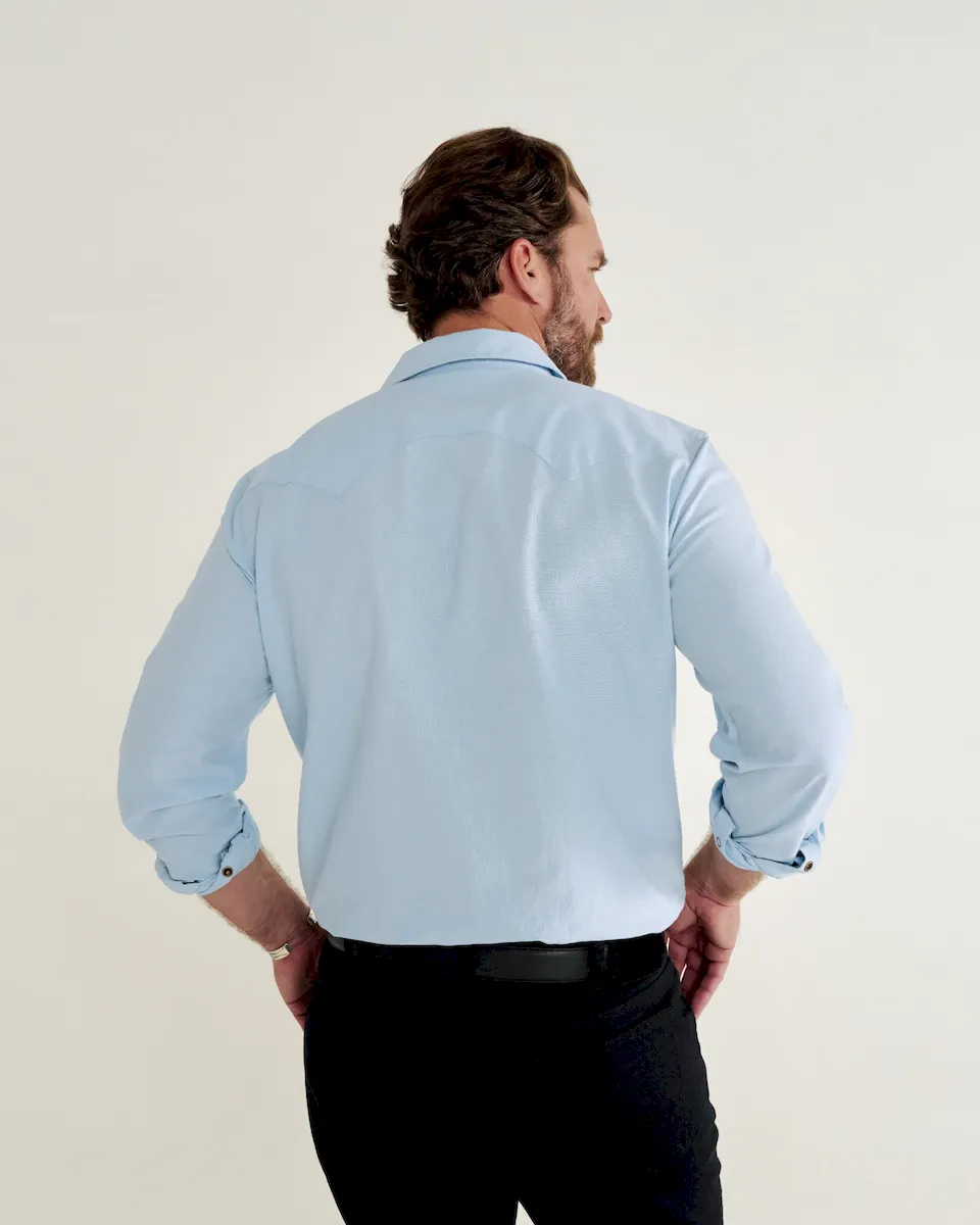 Men's Sawtooth Oxford Pearl Snap - Image 3