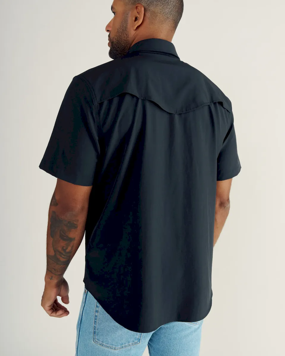 Men's Performance Short Sleeve Western Pearl Snap - Image 3