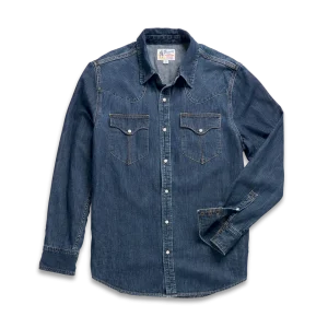 Men's Denim Long Sleeve Pearl Snap