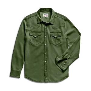 Men's Denim Long Sleeve Pearl Snap