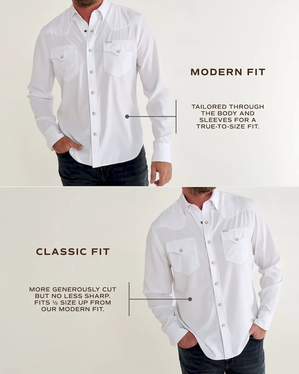 Men's Performance Long Sleeve Western Pearl Snap - Image 4