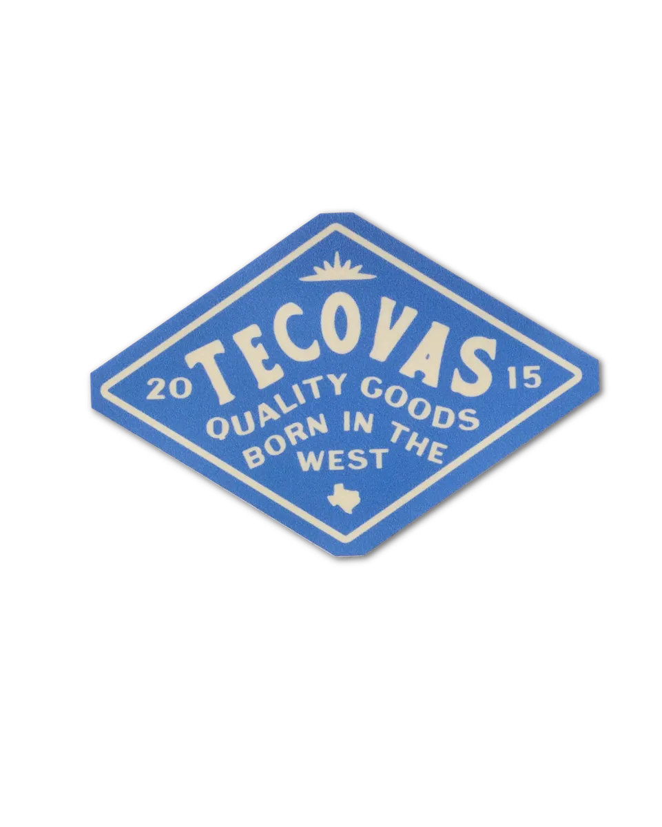 Tecovas Blue Diamond Sticker