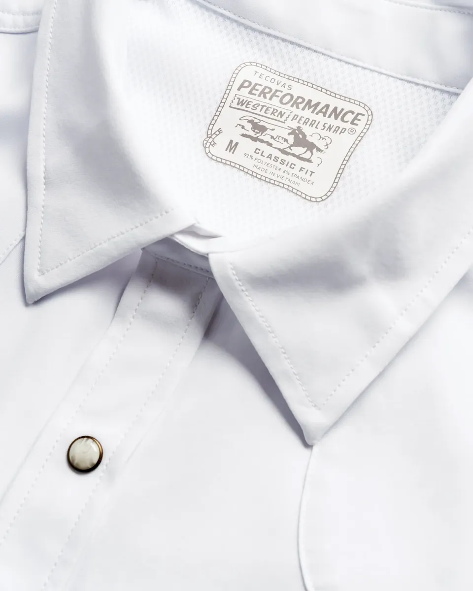 Men's Performance Long Sleeve Western Pearl Snap - Classic Fit - Image 6