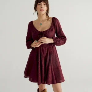 Women's Long Sleeve Mini Dress