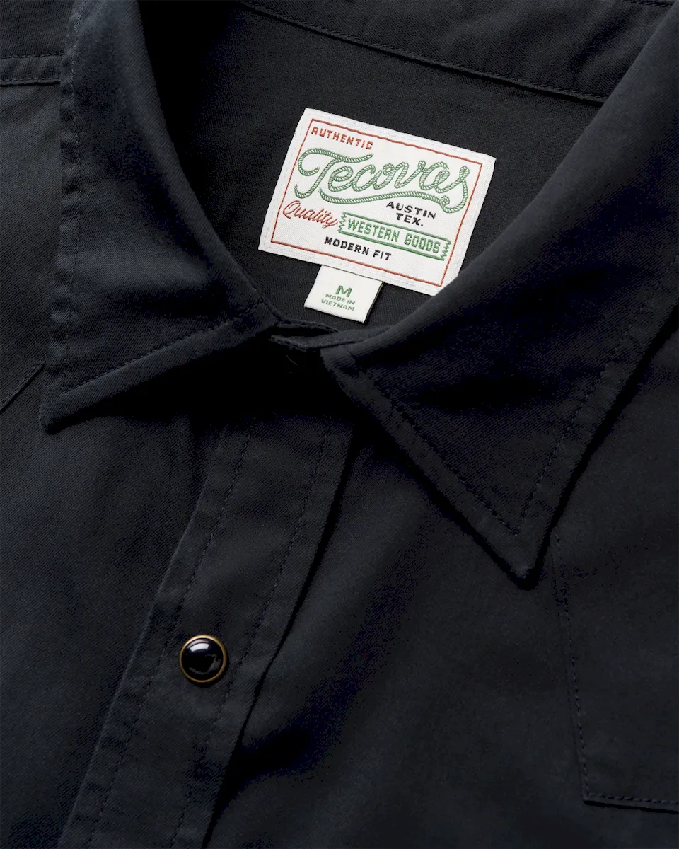 Men's Vintage Weight Sawtooth Cotton Pearl Snap - Image 4