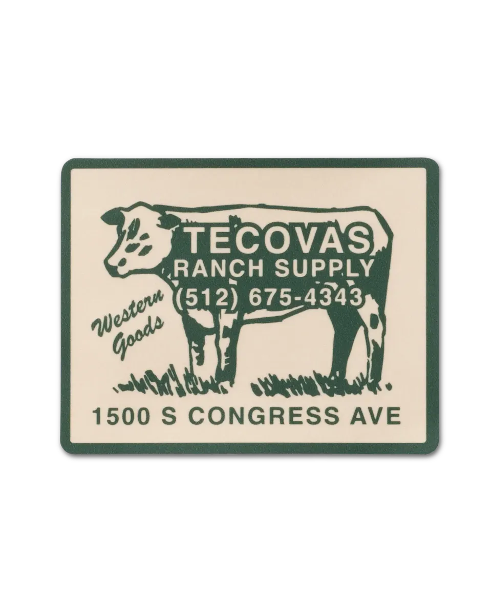 Tecovas Ranch Supply Sticker