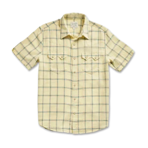 Men's Sawtooth Linen Short Sleeve Pearl Snap