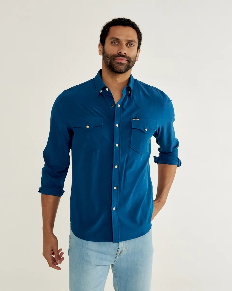 Men's Performance Long Sleeve Western Pearl Snap - Image 2