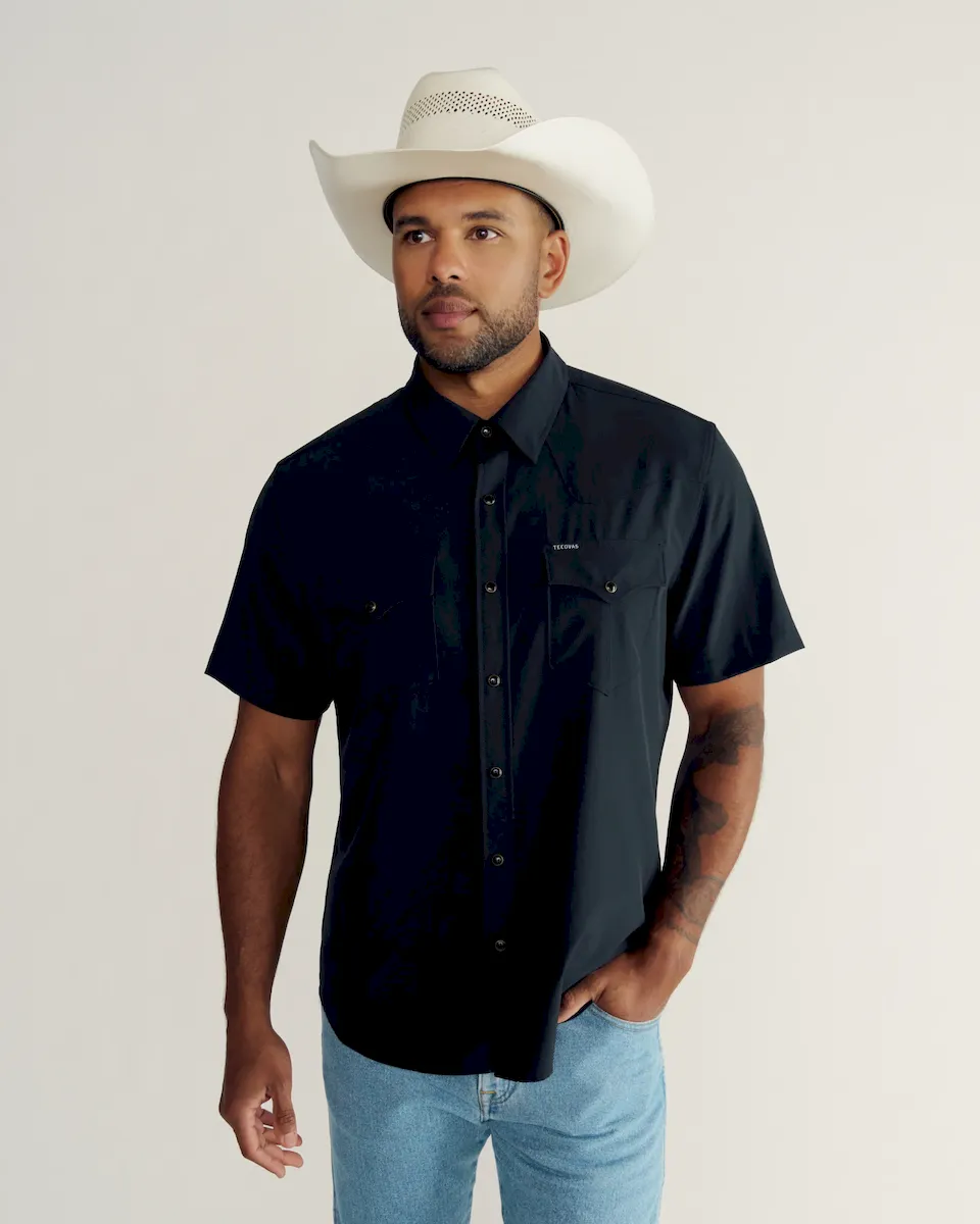 Men's Performance Short Sleeve Western Pearl Snap - Image 2