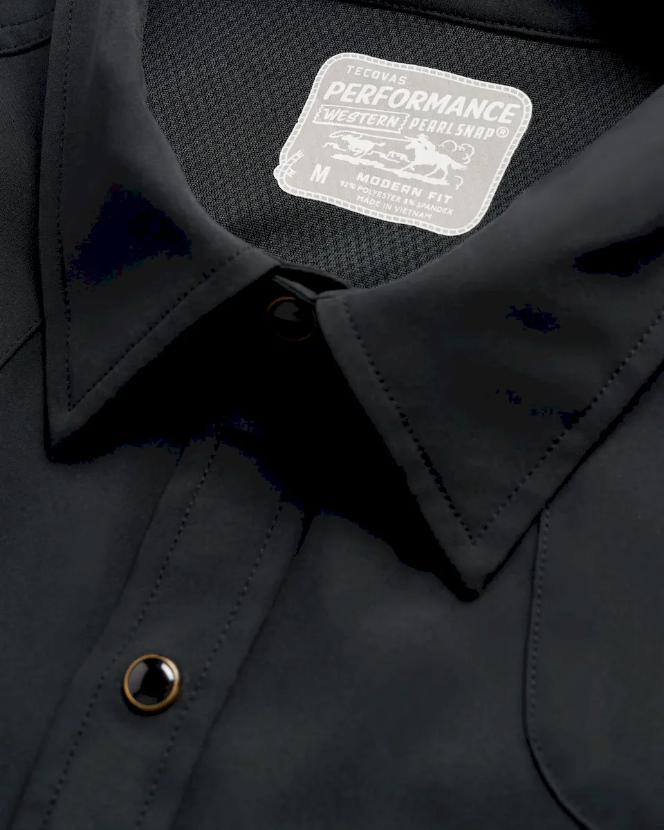 Men's Performance Long Sleeve Western Pearl Snap - Image 4