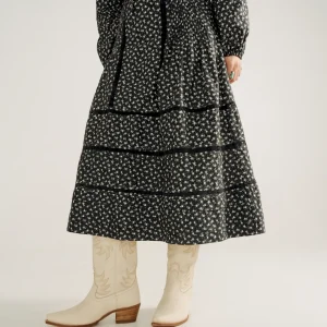 Women's Cotton Poplin Midi Skirt