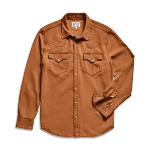 Men's Denim Long Sleeve Pearl Snap