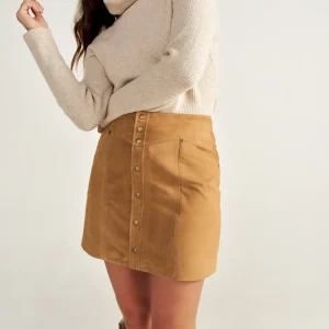 Women's Mini Suede Skirt