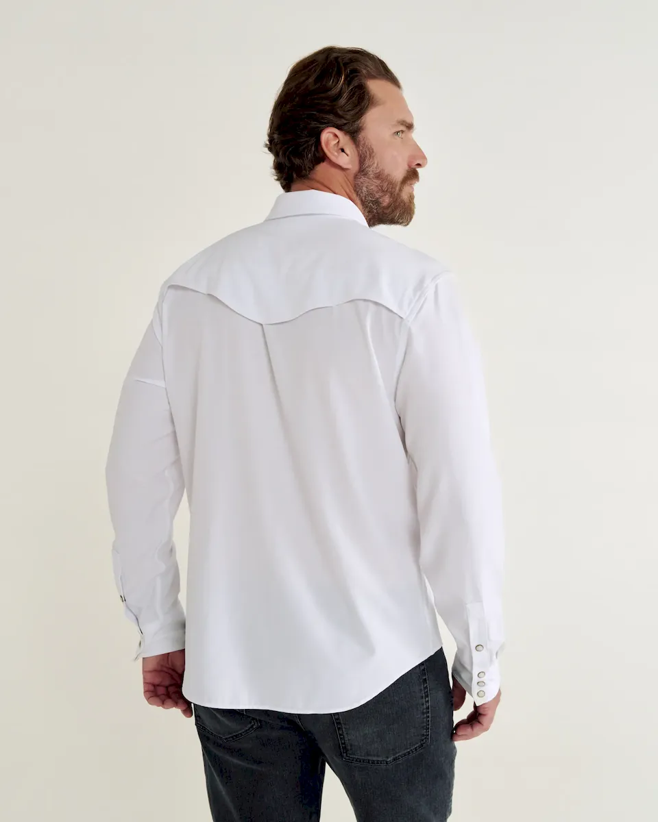 Men's Performance Long Sleeve Western Pearl Snap - Classic Fit - Image 3