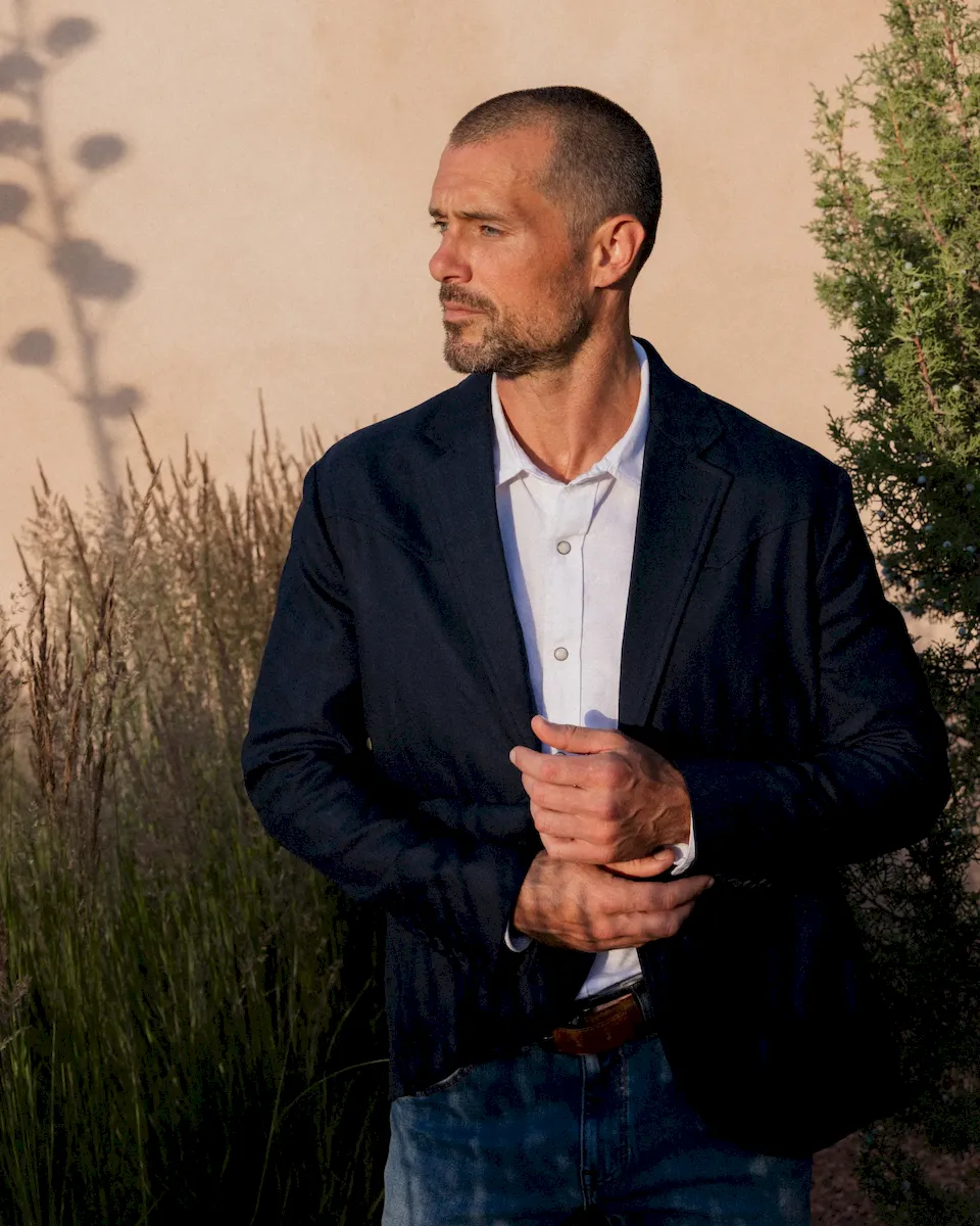 Men's Western Tweed Blazer - Image 4