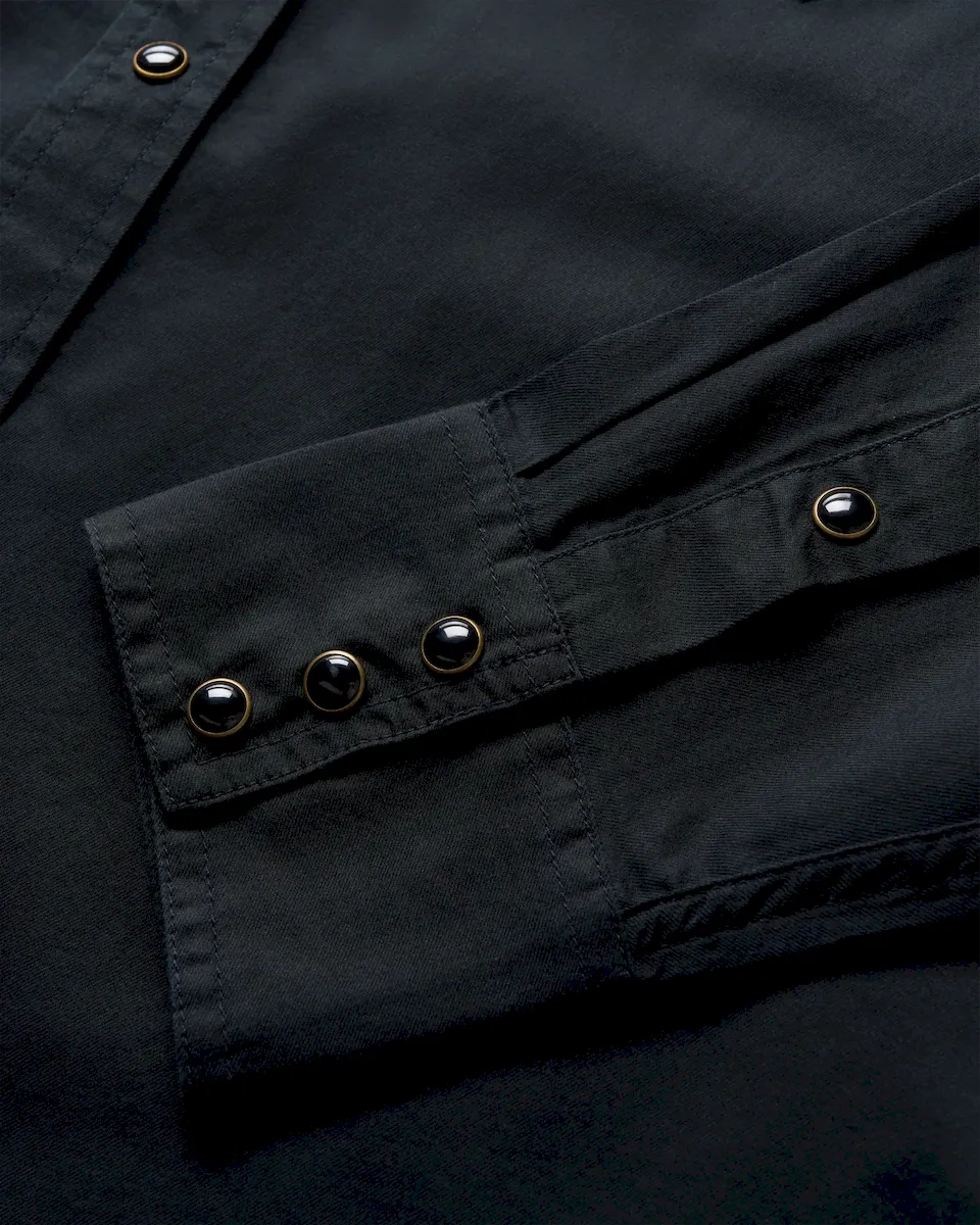 Men's Vintage Weight Sawtooth Cotton Pearl Snap - Image 5