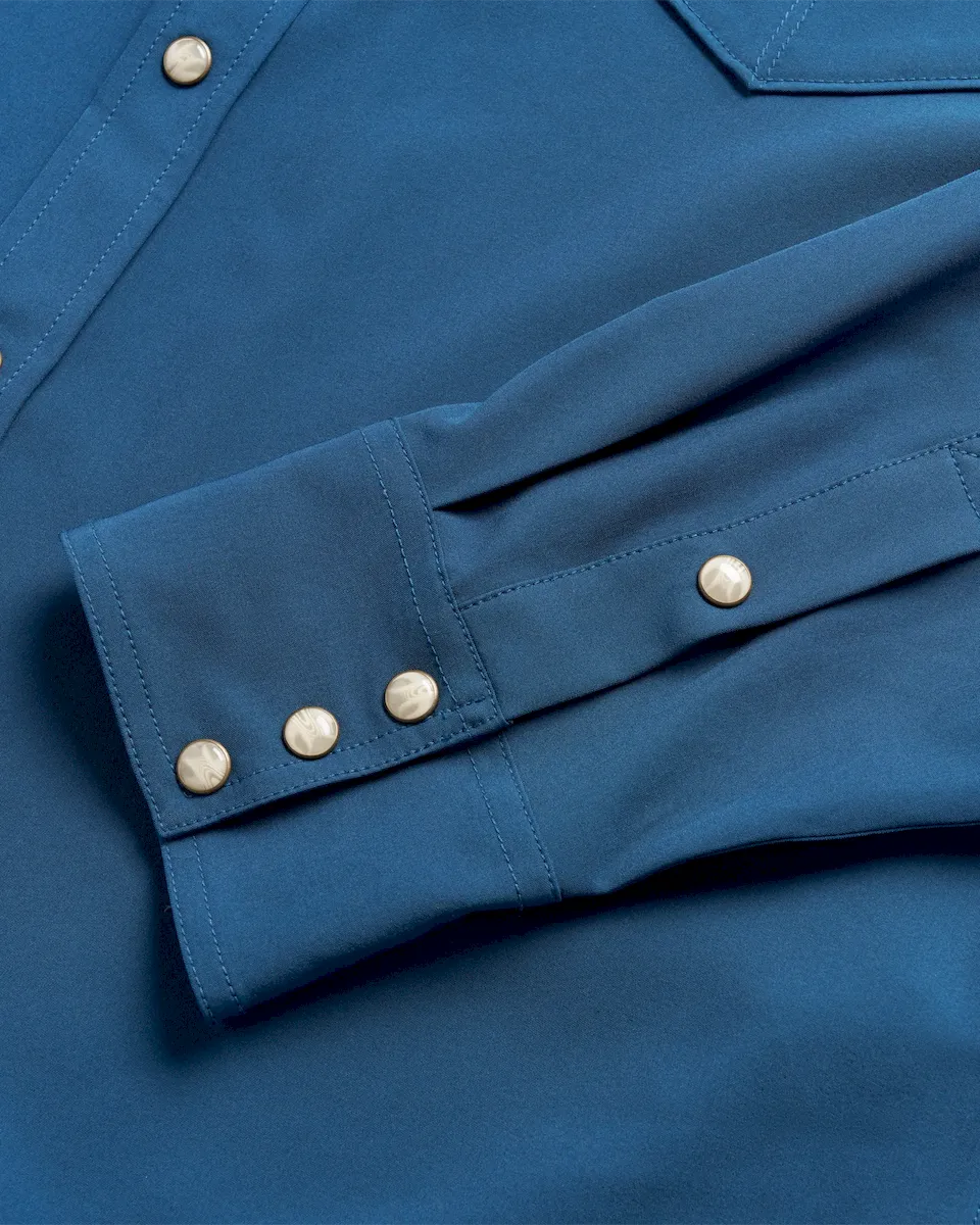 Men's Performance Long Sleeve Western Pearl Snap - Image 9