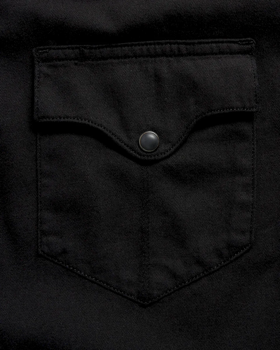 Men's Denim Short Sleeve Pearl Snap - Image 5