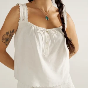 Women's Linen Artisanal Tank