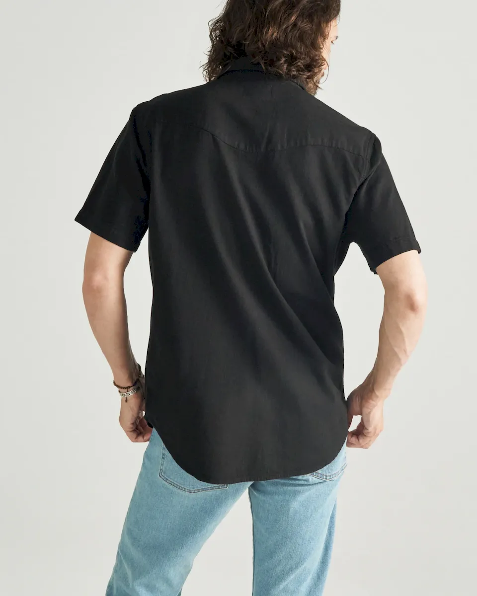 Men's Denim Short Sleeve Pearl Snap - Image 3
