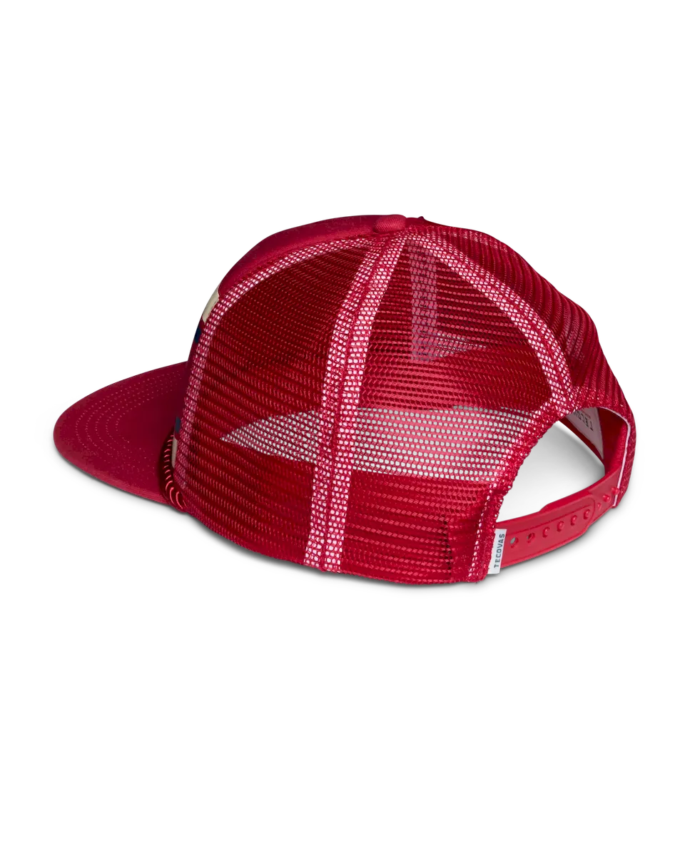 Retro Flat Brim Trucker - Image 3