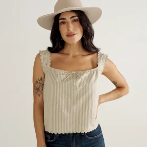 Women's Linen Artisanal Tank